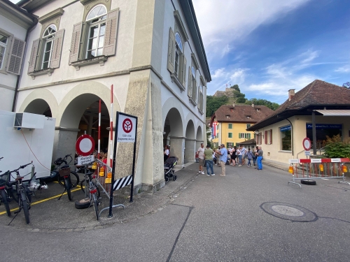 Der "Fischessenrücketisch" ist auch wieder angerückt.